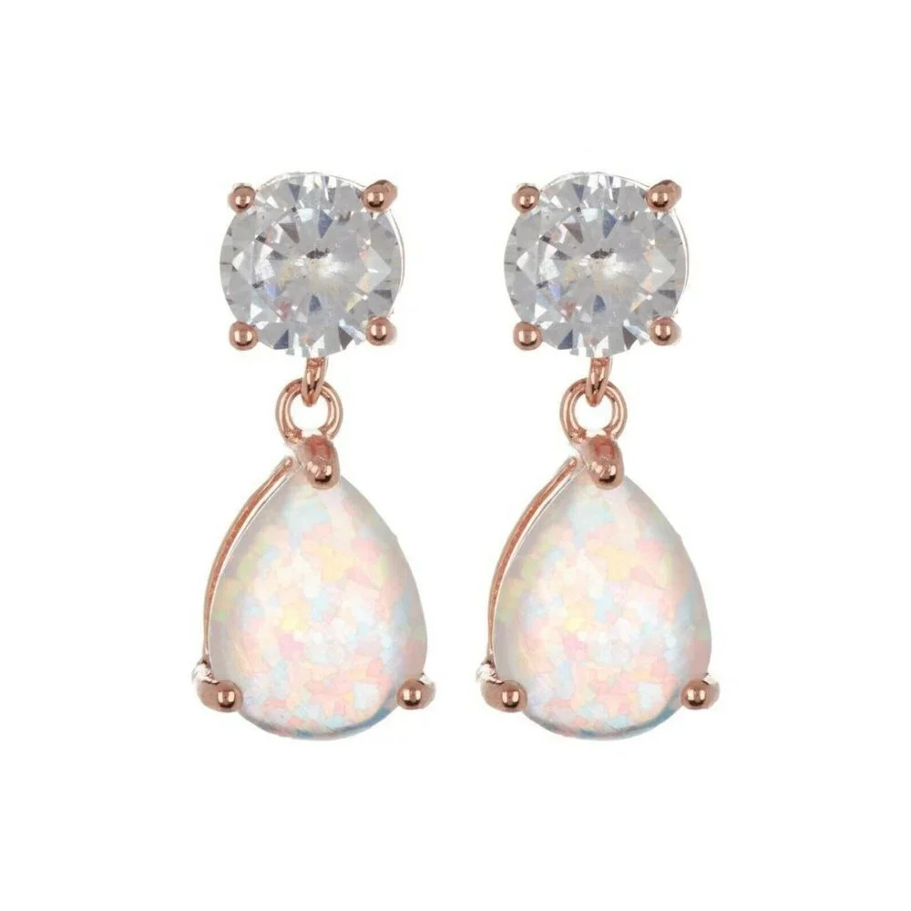 Adornia 14K Rose‎ Gold Plated Pear Drop Earring NWT